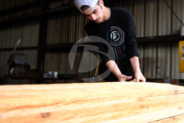 Stacking. Bundling, and Counting Wood Pickets