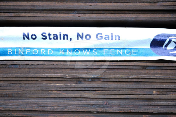 No Stain No Gain Stained Wood Pickets