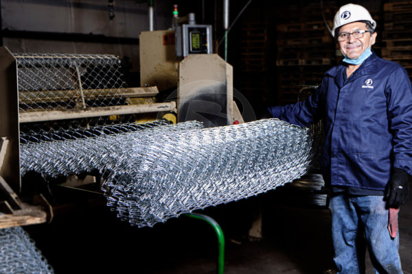 Chain Link Machine Operator with Woven Link