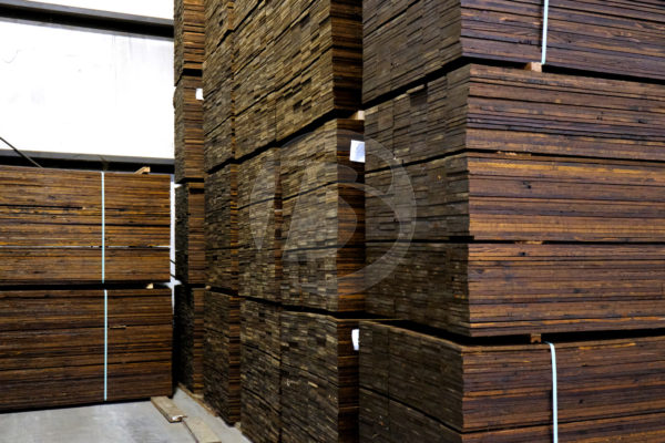 Stained Wood Pickets in Binford Stain Shop