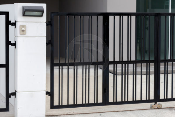 Ornamental Access Gate to Apartment build entrace
