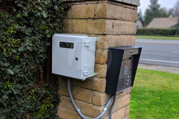Gate operator box and key pad