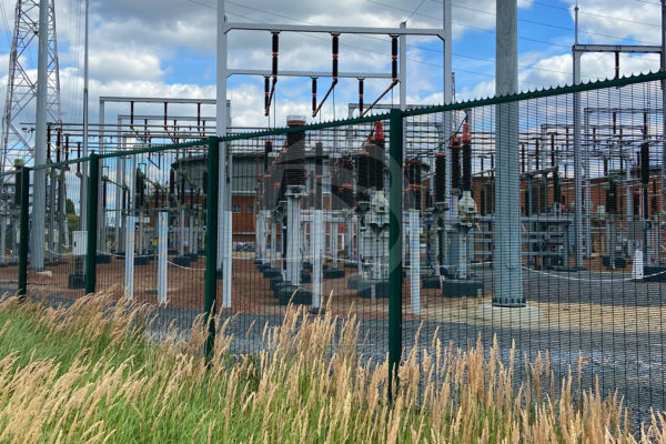 High security commercial green welded wire perimeter fence